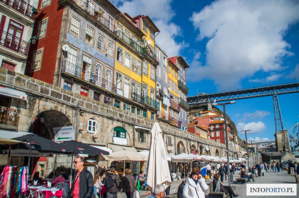 Porto: Cais i Praca da Ribeira - Nadbrzeże i Plac | Turystyczne centrum